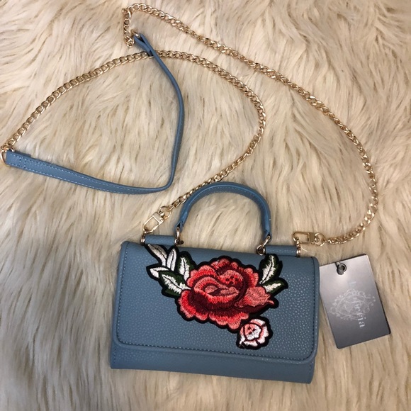 Anthropologie Handbags - ANTHROPOLOGIE embroidered crossbody bag clutch